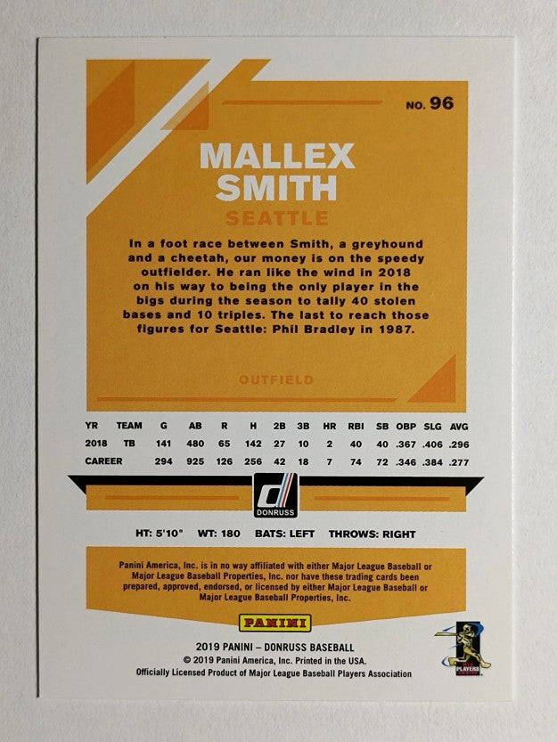 2019 Donruss #96 Mallex Smith