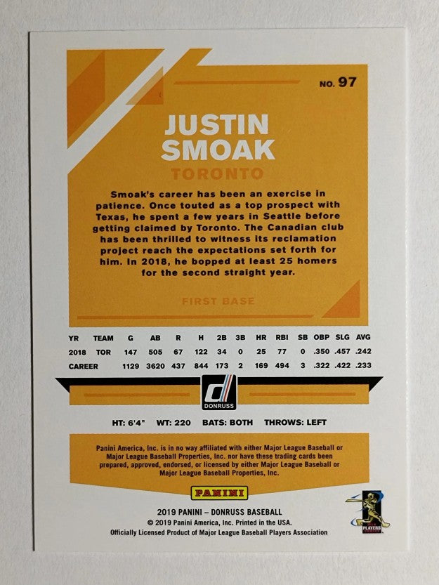 2019 Donruss #97 Justin Smoak