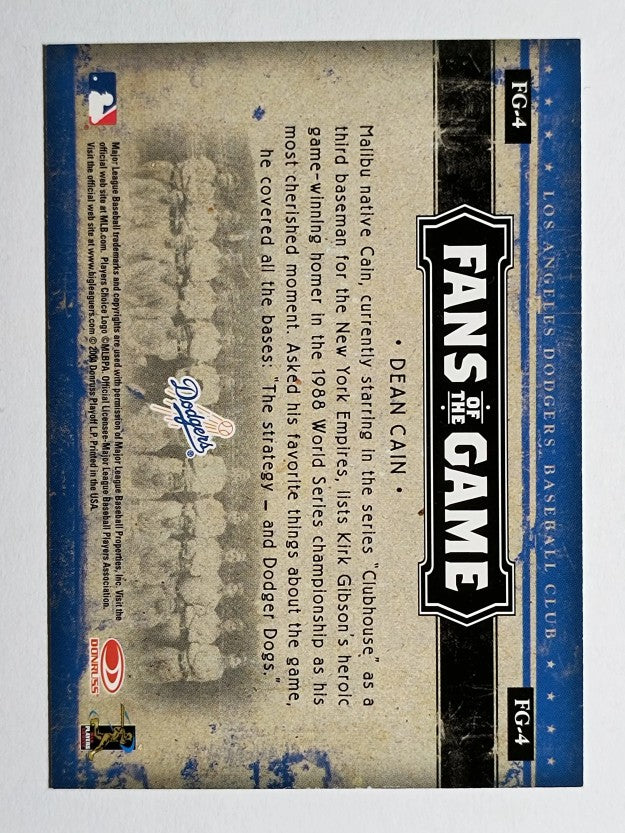 2005 Donruss Fans of the Game #4 Dean Cain