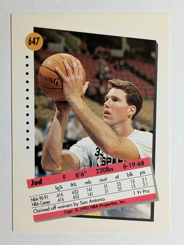 1991-92 SkyBox #647 Jud Buechler