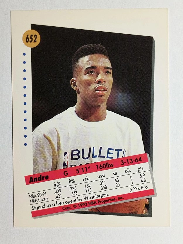 1991-92 SkyBox #652 Andre Turner