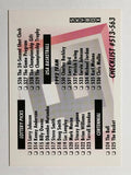 1991-92 SkyBox #657 Checklist B/513-563