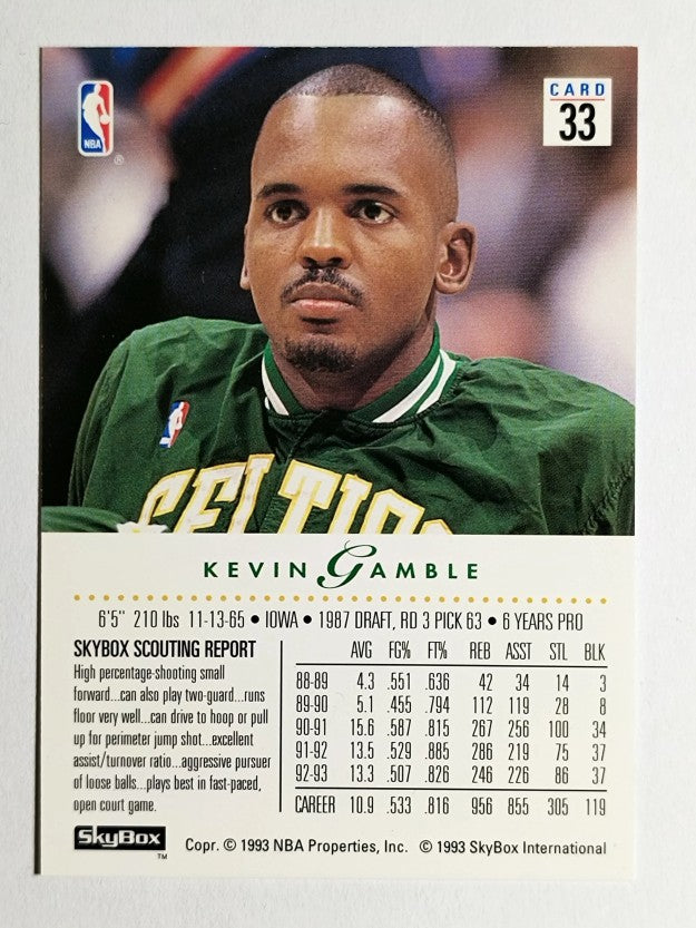 1993-94 SkyBox Premium #33 Kevin Gamble