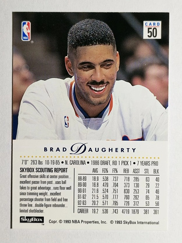 1993-94 SkyBox Premium #50 Brad Daugherty