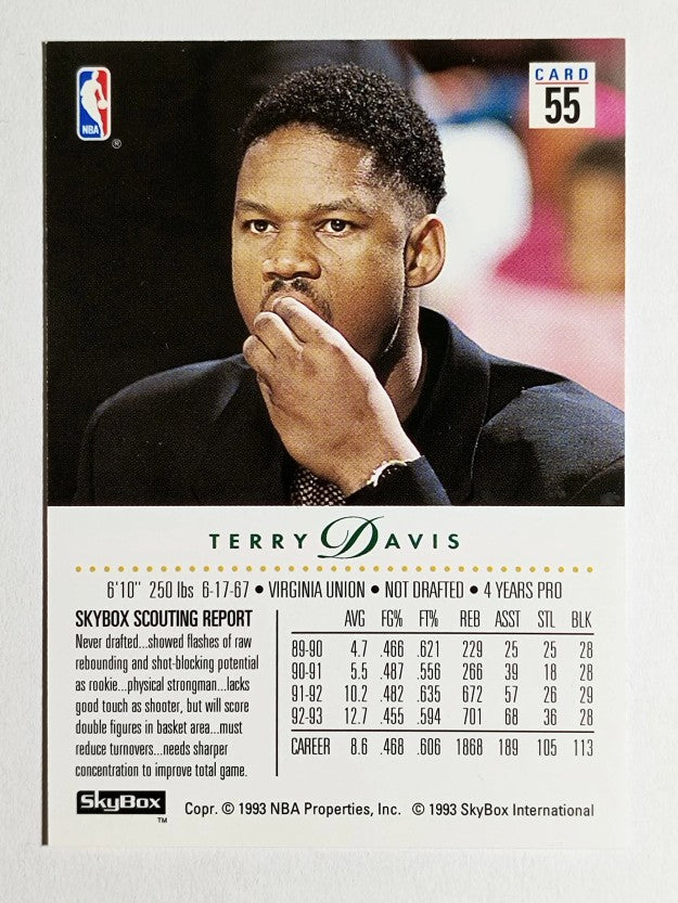 1993-94 SkyBox Premium #55 Terry Davis