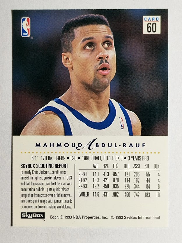 1993-94 SkyBox Premium #60 Mahmoud Abdul-Rauf