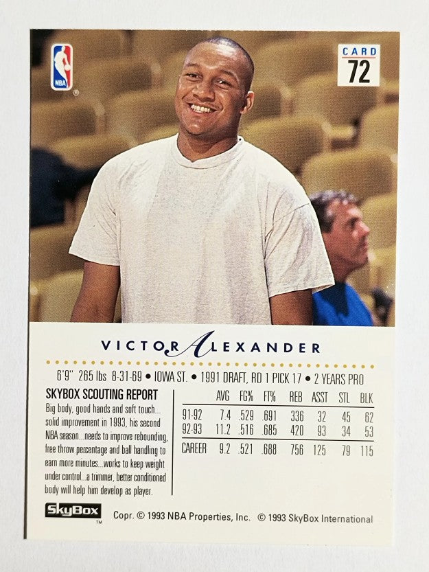 1993-94 SkyBox Premium #72 Victor Alexander