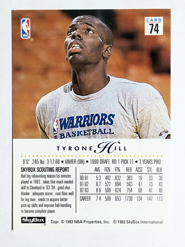 1993-94 SkyBox Premium #74 Tyrone Hill