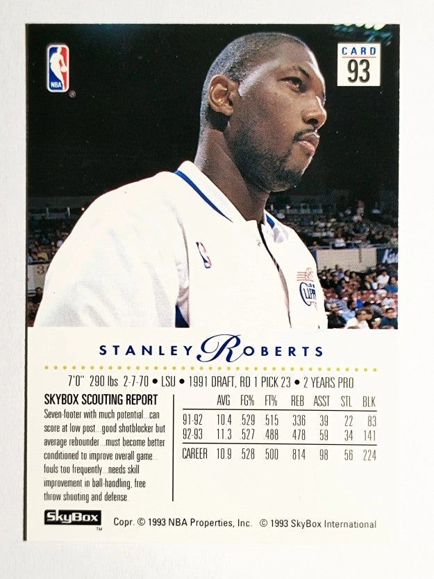 1993-94 SkyBox Premium #93 Stanley Roberts