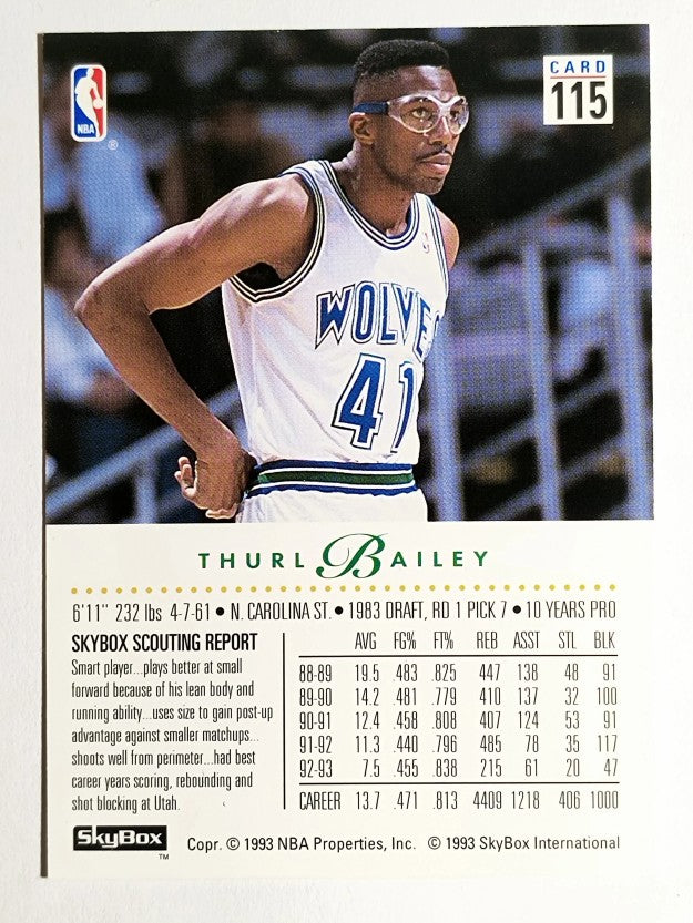 1993-94 SkyBox Premium #115 Thurl Bailey