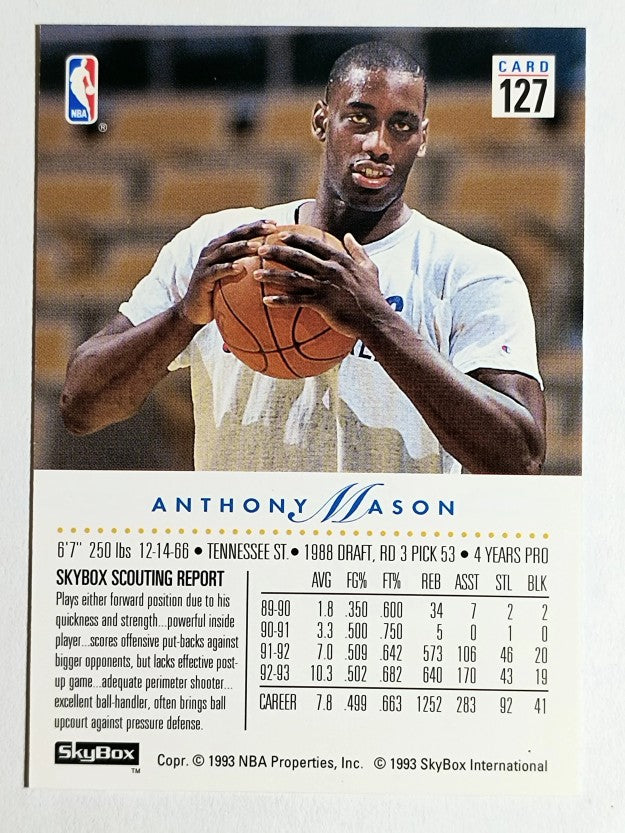 1993-94 SkyBox Premium #127 Anthony Mason
