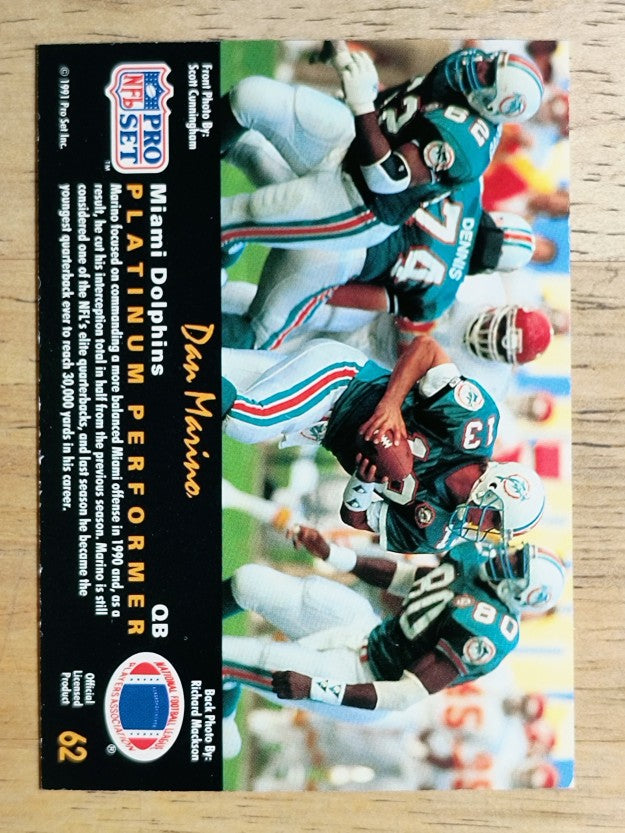 1991 Pro Set Platinum #62 Dan Marino