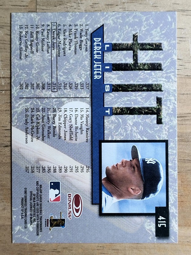 1997 Donruss #415 Derek Jeter HIT