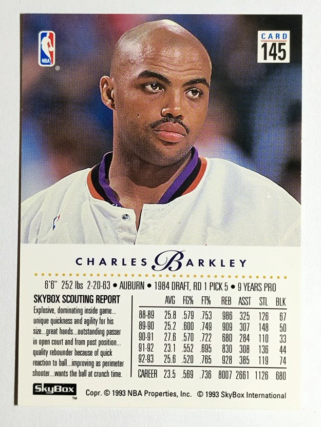 1993-94 SkyBox Premium #145 Charles Barkley