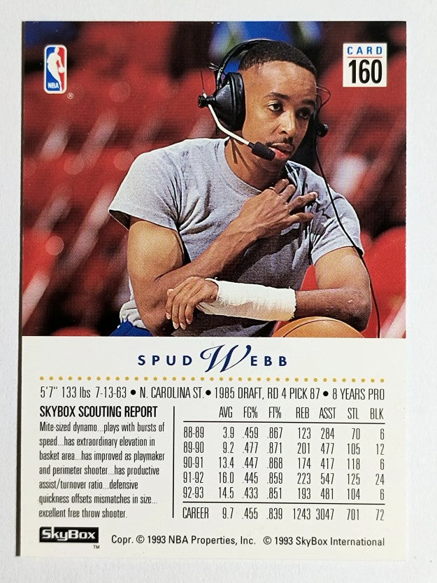 1993-94 SkyBox Premium #160 Spud Webb