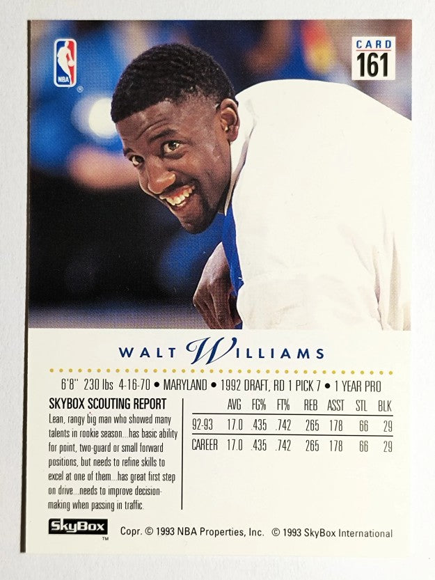 1993-94 SkyBox Premium #161 Walt Williams