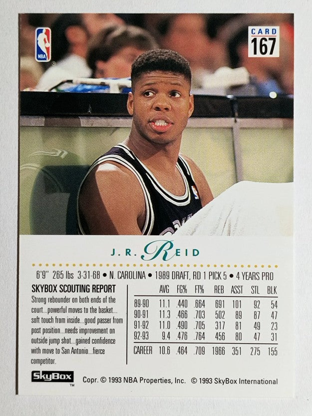 1993-94 SkyBox Premium #167 J.R. Reid