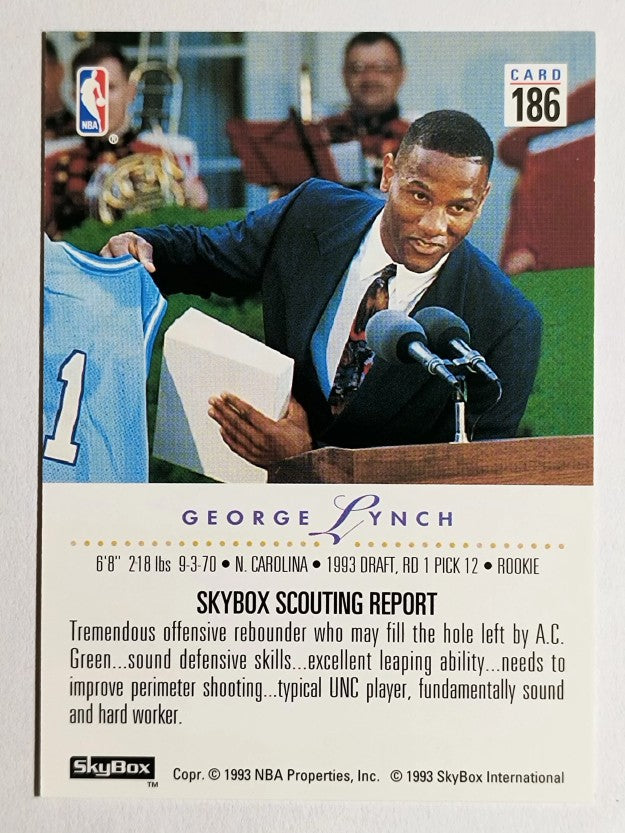 1993-94 SkyBox Premium #186 George Lynch RC