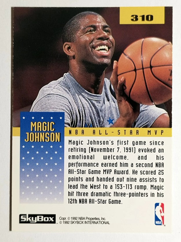 1992-93 SkyBox #310 Magic Johnson AS MVP