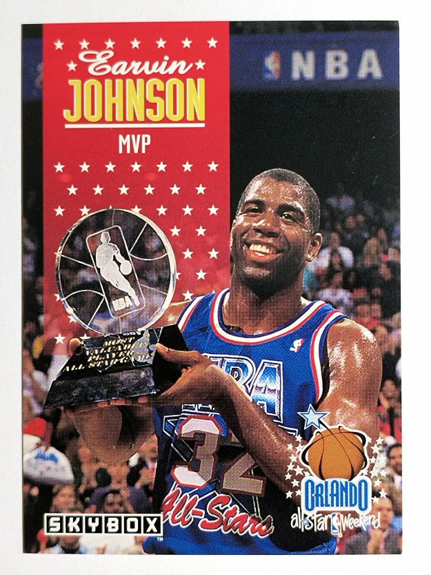 1992-93 SkyBox #310 Magic Johnson AS MVP (NM)