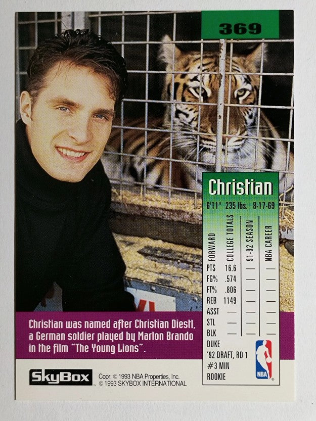 1992-93 SkyBox #369 Christian Laettner SP RC