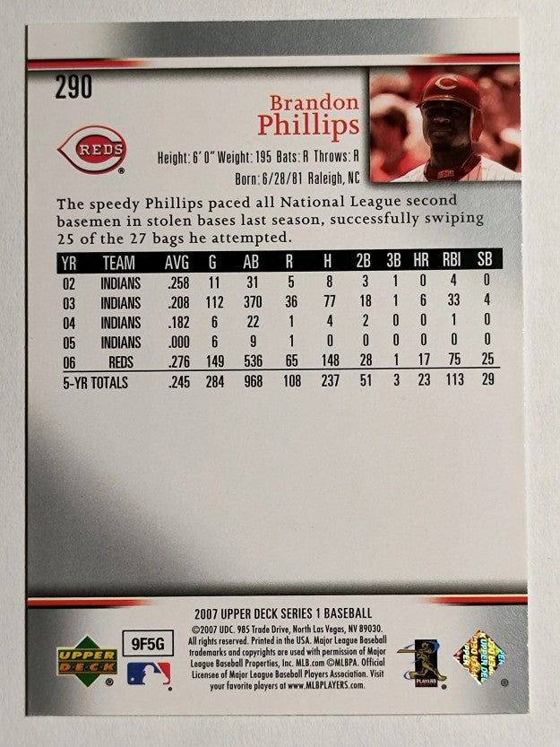 2007 Upper Deck #290 Brandon Phillips