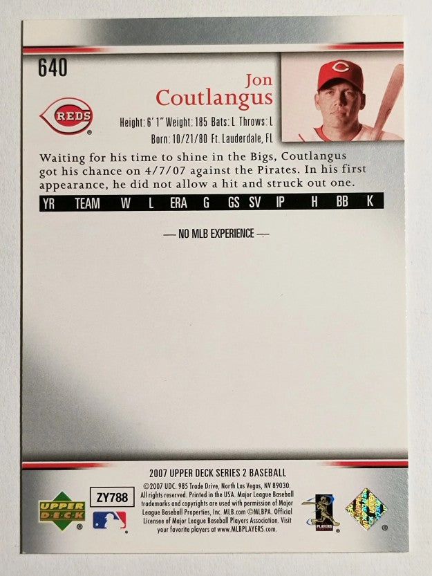 2007 Upper Deck #640 Jon Coutlangus