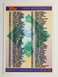 1994 Topps #791 Checklist 3