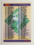 1994 Topps #792 Checklist 4