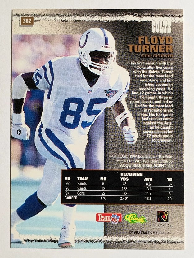 1995 Pro Line Silver #362 Floyd Turner