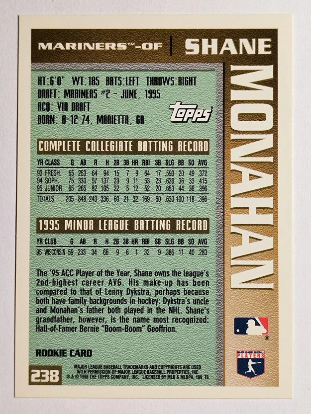 1996 Topps #238 Shane Monahan RC