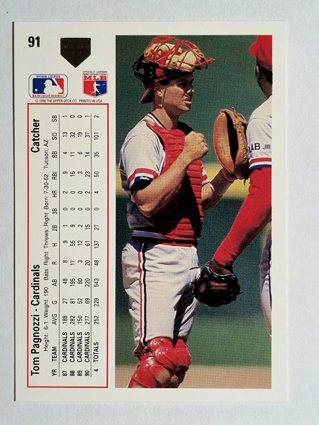 1991 Upper Deck #91 Tom Pagnozzi