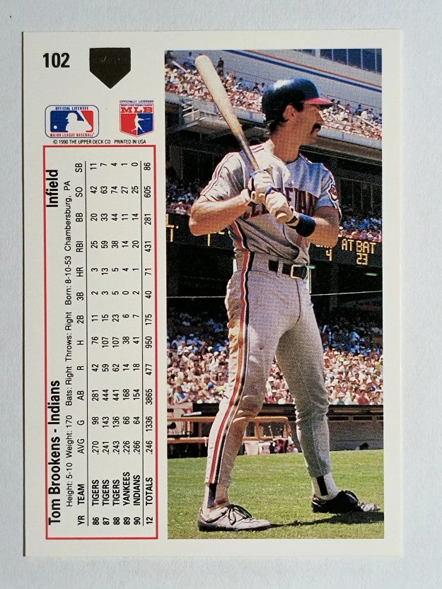 1991 Upper Deck #102 Tom Brookens