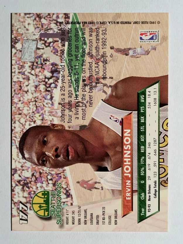 1993-94 Ultra #177 Ervin Johnson RC