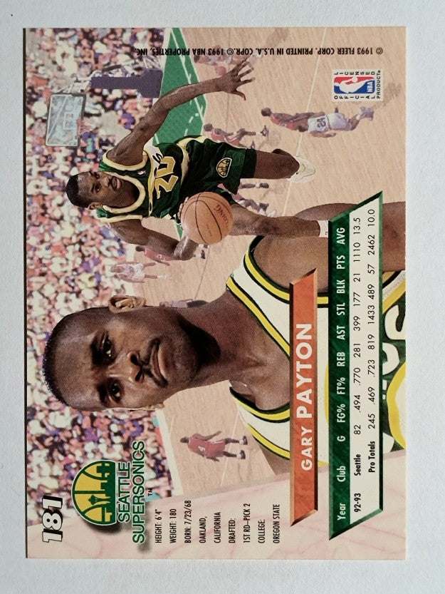 1993-94 Ultra #181 Gary Payton