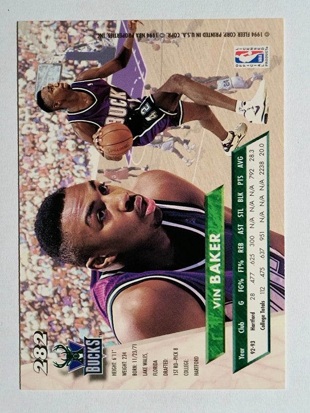 1993-94 Ultra #282 Vin Baker