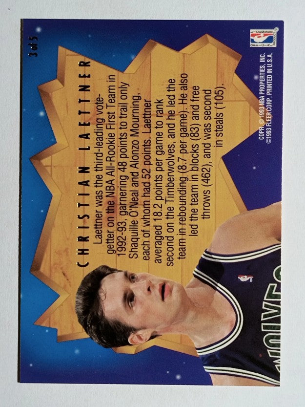 1993-94 Ultra All-Rookie Team #3 Christian Laettner