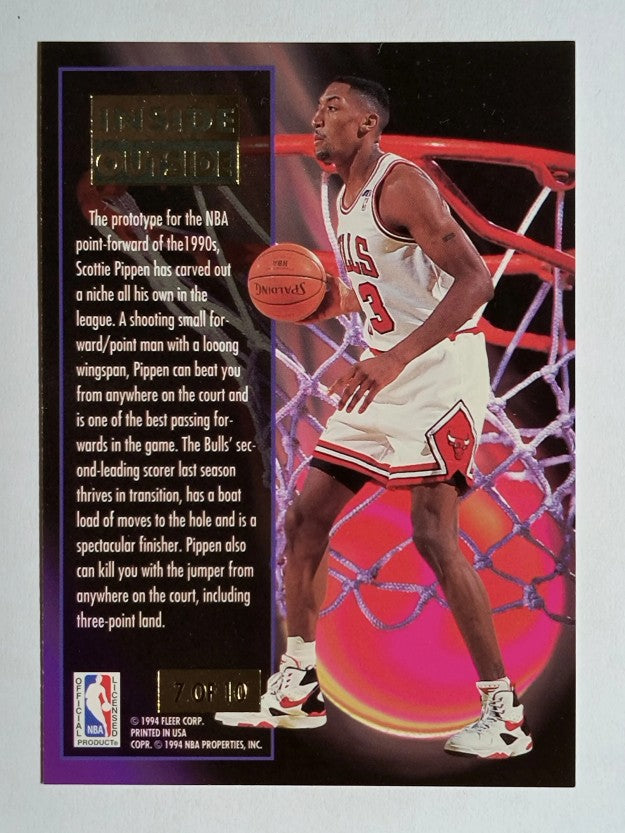 1993-94 Ultra Inside/Outside #7 Scottie Pippen (NM)