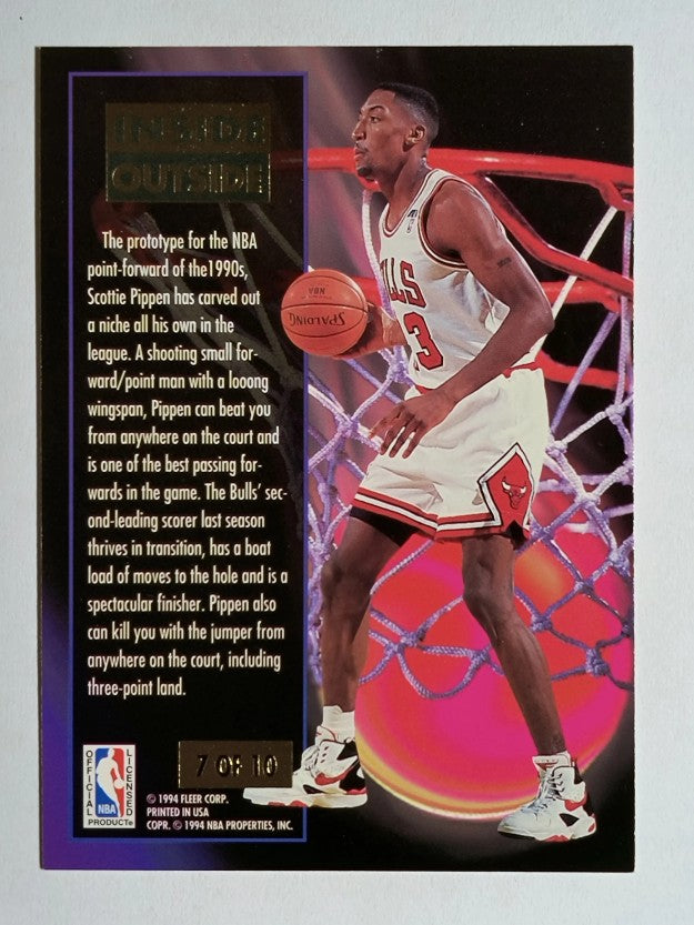 1993-94 Ultra Inside/Outside #7 Scottie Pippen (NM)