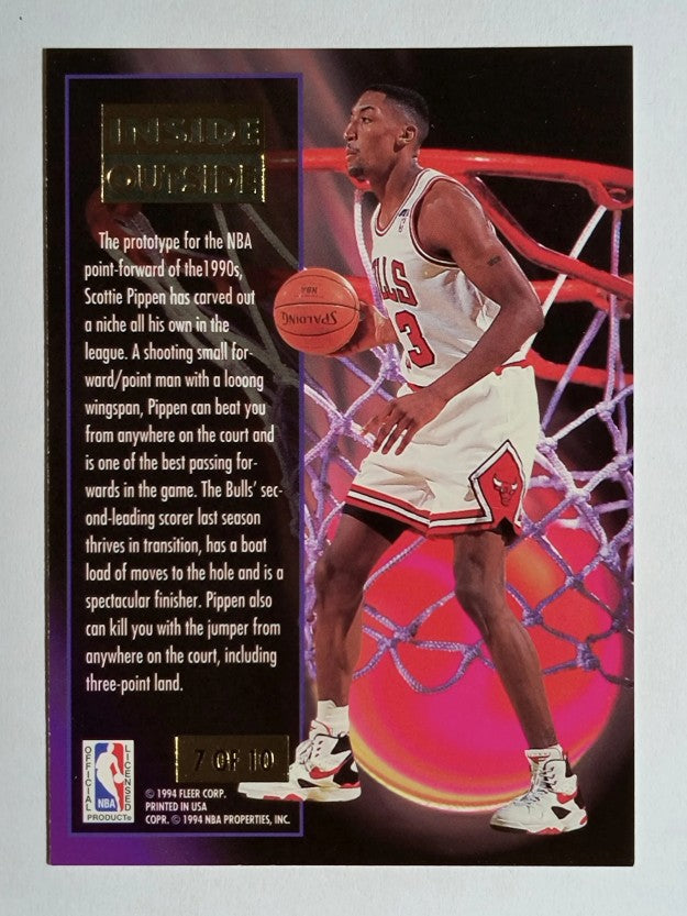 1993-94 Ultra Inside/Outside #7 Scottie Pippen (NM)