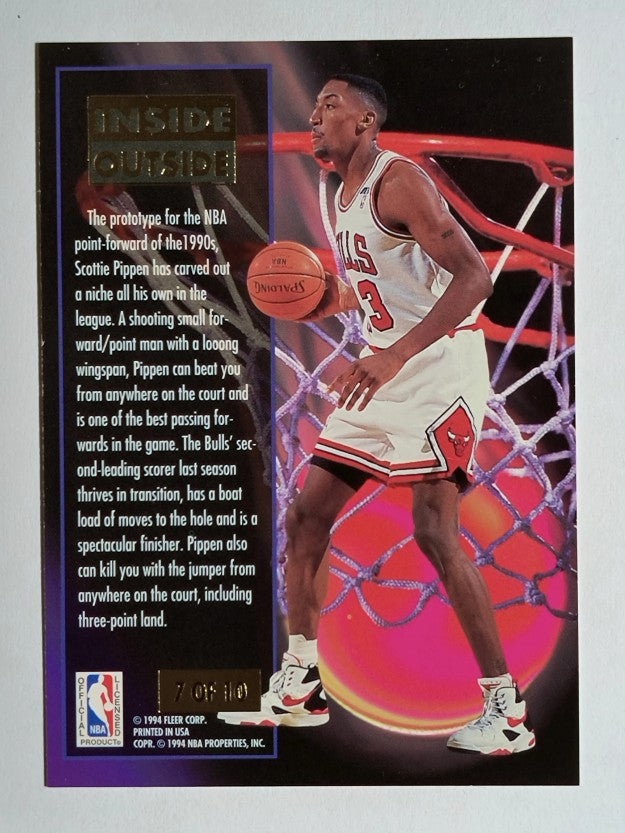 1993-94 Ultra Inside/Outside #7 Scottie Pippen
