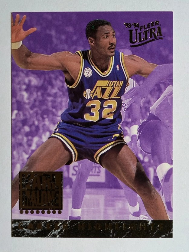 1993-94 Ultra Karl Malone #4 Karl Malone/Luck of the Draw (NM)