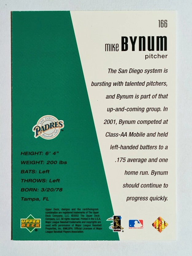 2002 Upper Deck Diamond Connection #166 Mike Bynum DC (NM)