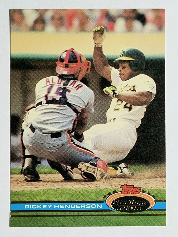 1991 Stadium Club #120 Rickey Henderson