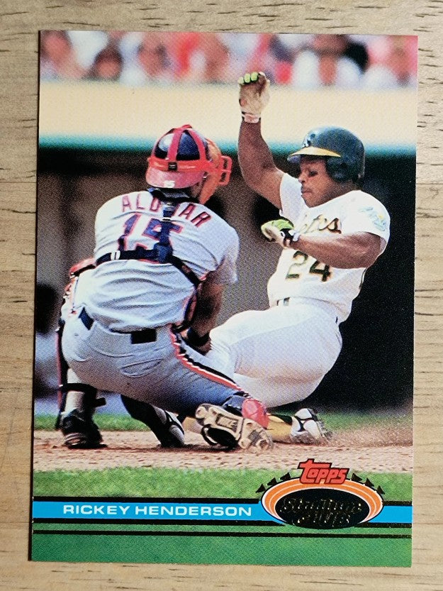 1991 Stadium Club #120 Rickey Henderson