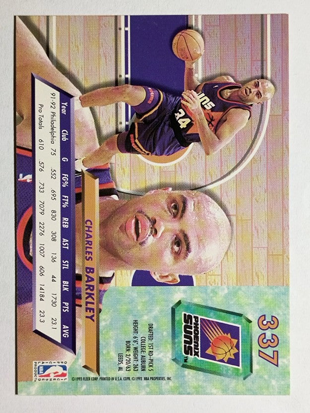 1992-93 Ultra #337 Charles Barkley