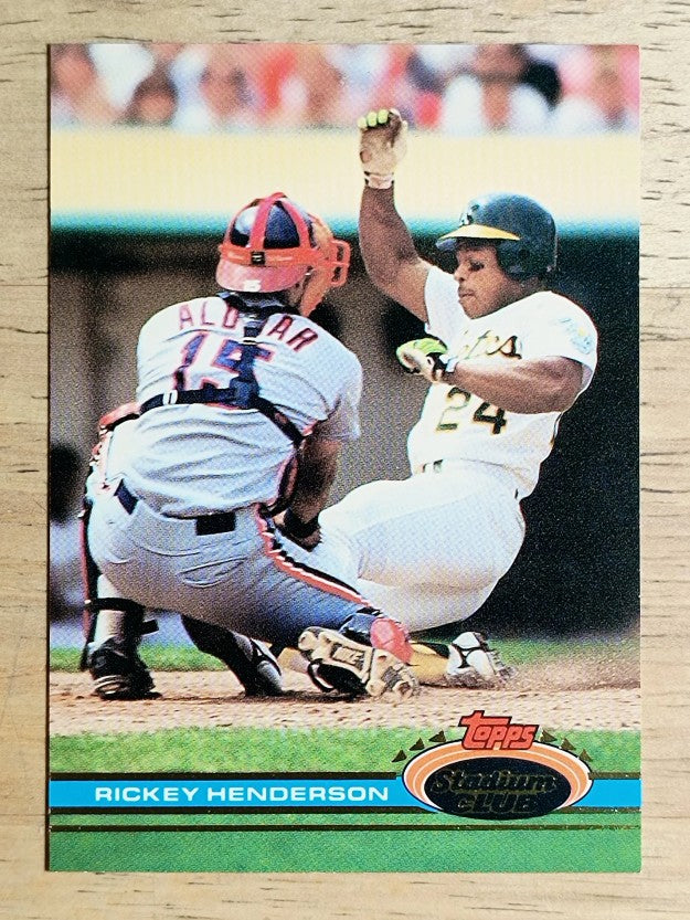1991 Stadium Club #120 Rickey Henderson