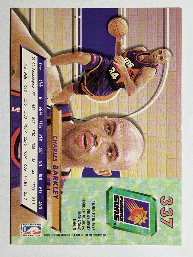 1992-93 Ultra #337 Charles Barkley