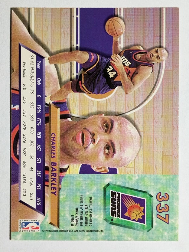 1992-93 Ultra #337 Charles Barkley