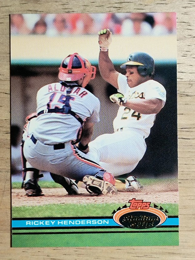 1991 Stadium Club #120 Rickey Henderson